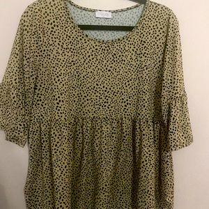 Pink Lily babydoll blouse